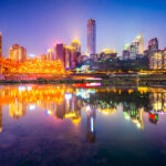 paisaje nocturno de china